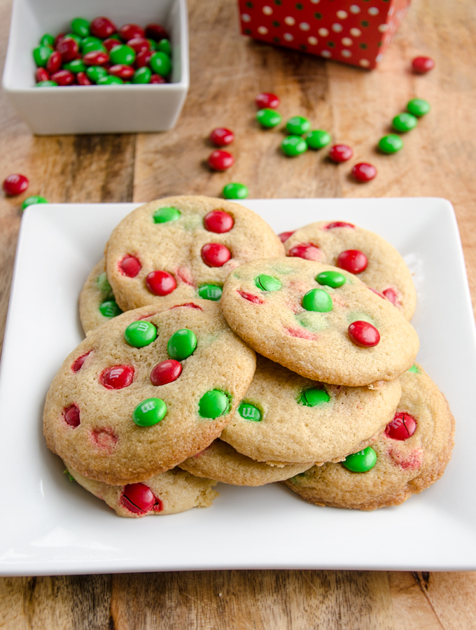 Holiday Cookie #6: Christmas M&M Cookies - Chic & Sugar